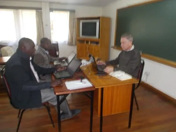 Consultant checking taking place