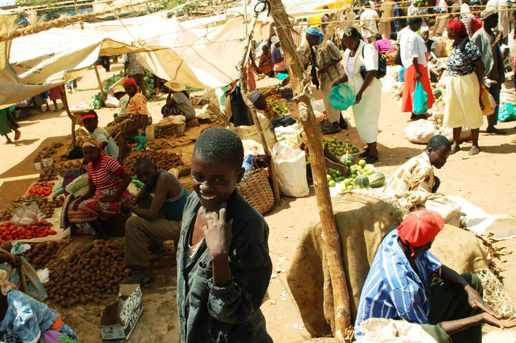 Tharaka people buying and selling in the market Tharaka people buying and selling in the market